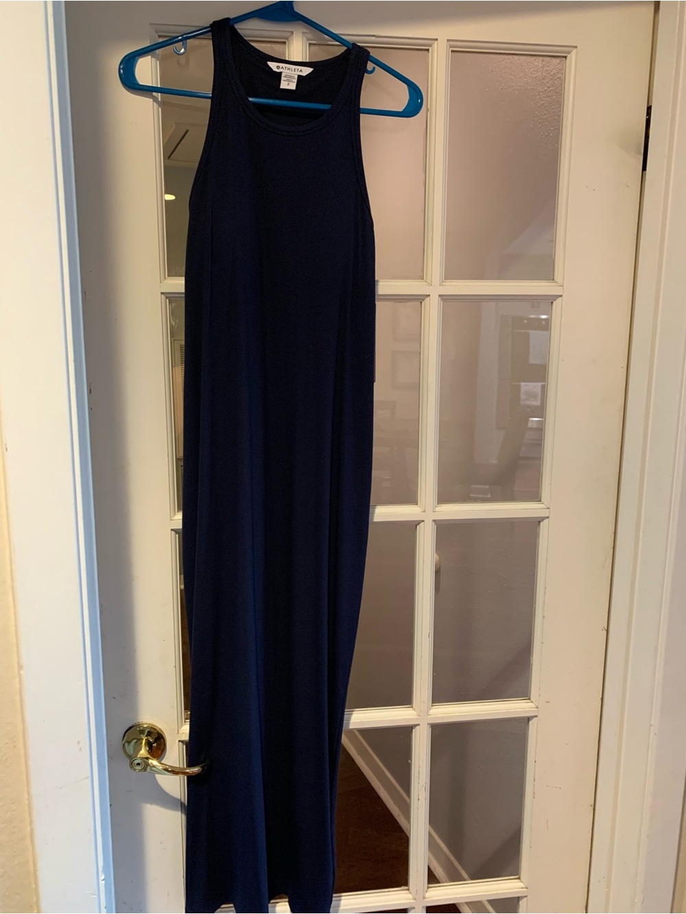 Athleta Signature Rib Maxi dress- Navy (S) Small